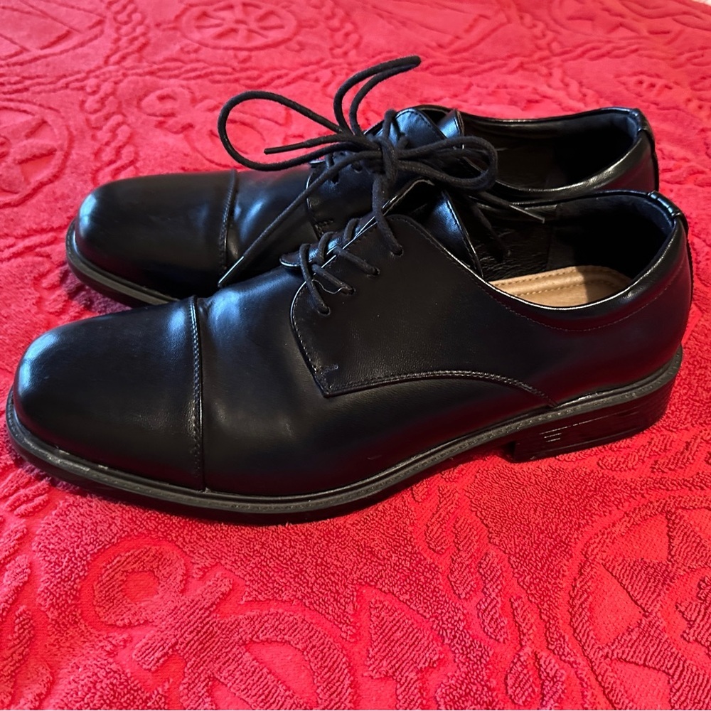 Classic Black Men's Dress Shoes Croft‎ & Barrow Ortholite Size 9